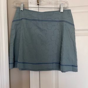 urban outfitters blue floral skirt